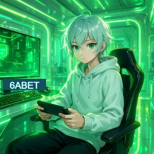 Imagem promocional do app oficial 6ABET destacando a conveniência de jogar cassino online pelo celular ou navegador