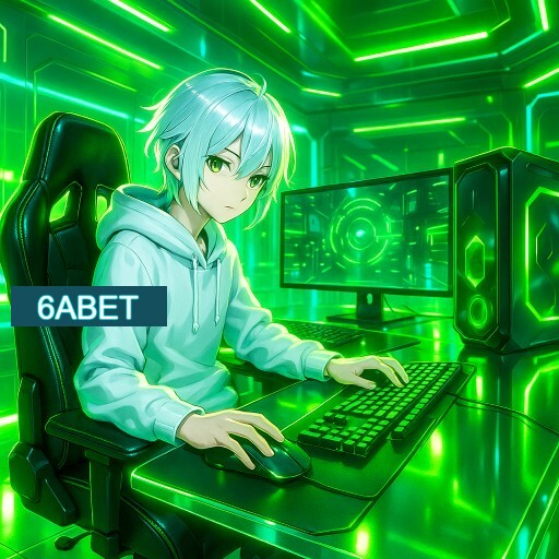 Imagem promocional do app oficial 6ABET destacando a conveniência de jogar cassino online pelo celular ou navegador