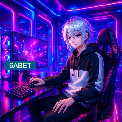 Imagem promocional do app oficial 6ABET destacando a conveniência de jogar cassino online pelo celular ou navegador