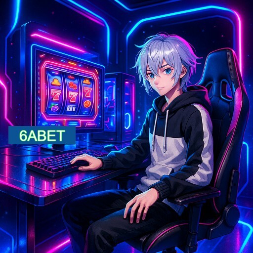 Imagem promocional do app oficial 6ABET destacando a conveniência de jogar cassino online pelo celular ou navegador
