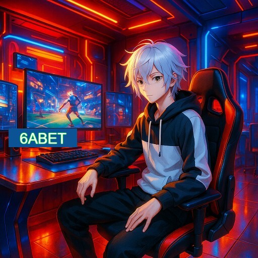 Imagem promocional do app oficial 6ABET destacando a conveniência de jogar cassino online pelo celular ou navegador