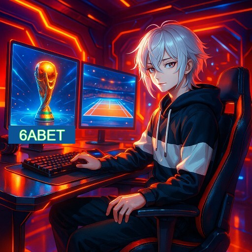Imagem promocional do app oficial 6ABET destacando a conveniência de jogar cassino online pelo celular ou navegador