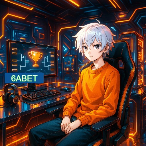 Imagem promocional do app oficial 6ABET destacando a conveniência de jogar cassino online pelo celular ou navegador
