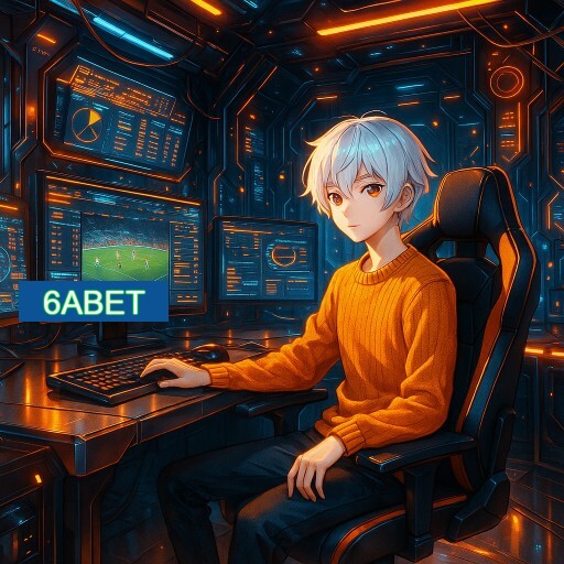 Imagem promocional do app oficial 6ABET destacando a conveniência de jogar cassino online pelo celular ou navegador