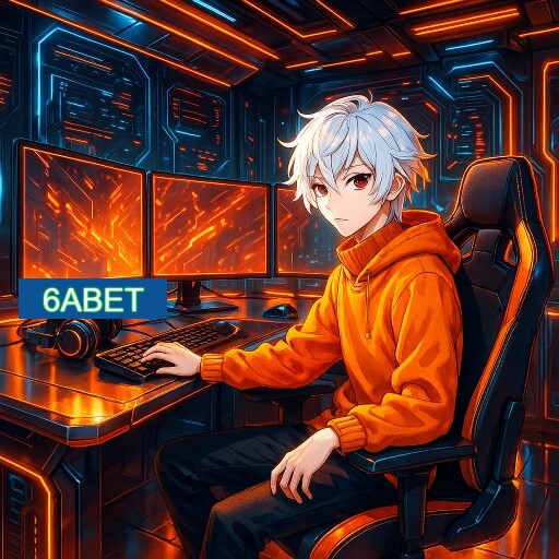 Imagem promocional do app oficial 6ABET destacando a conveniência de jogar cassino online pelo celular ou navegador