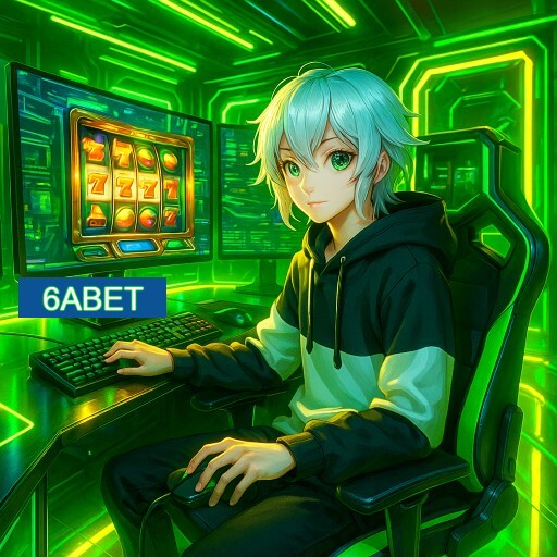 Imagem promocional do app oficial 6ABET destacando a conveniência de jogar cassino online pelo celular ou navegador