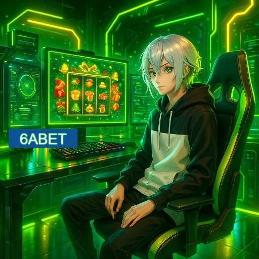 Imagem promocional do app oficial 6ABET destacando a conveniência de jogar cassino online pelo celular ou navegador